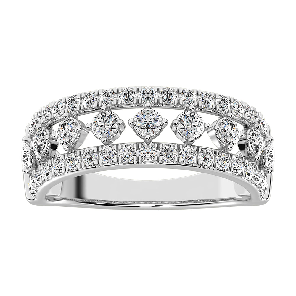 14K White Gold 1 Ct.Tw. Diamond Fashion Band