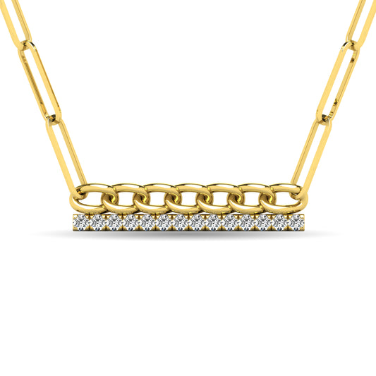 Diamond 1/5 Ct.Tw. Fashion Pendant in 10K Yellow Gold