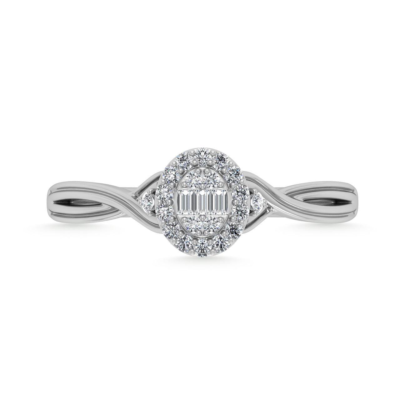 Diamond 1/8 Ct.Tw. Promise Ring in 10K White Gold