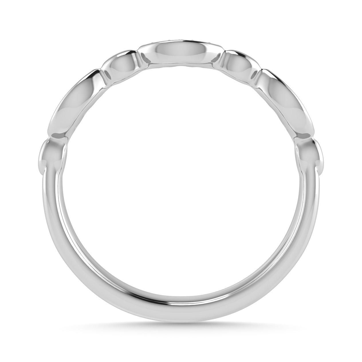 Diamond 1/20 Ct.Tw. Stack Band in 10K White Gold