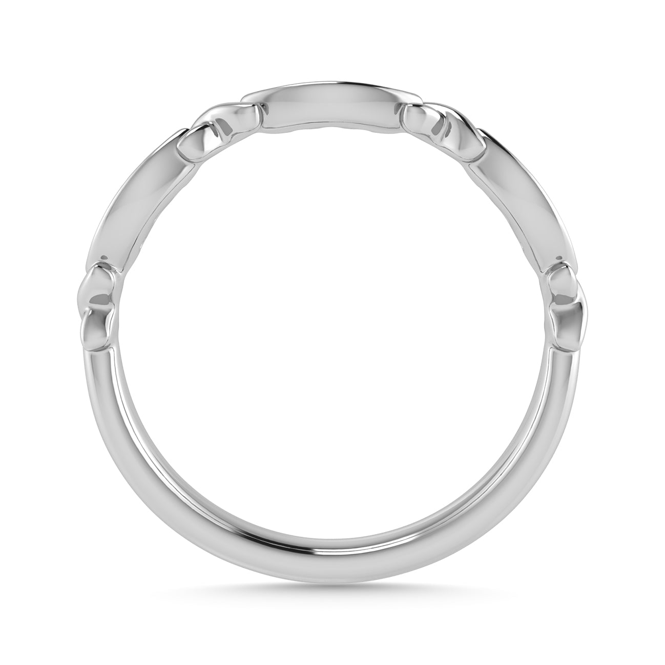 Diamond 1/20 Ct.Tw. Stack Band in 10K White Gold