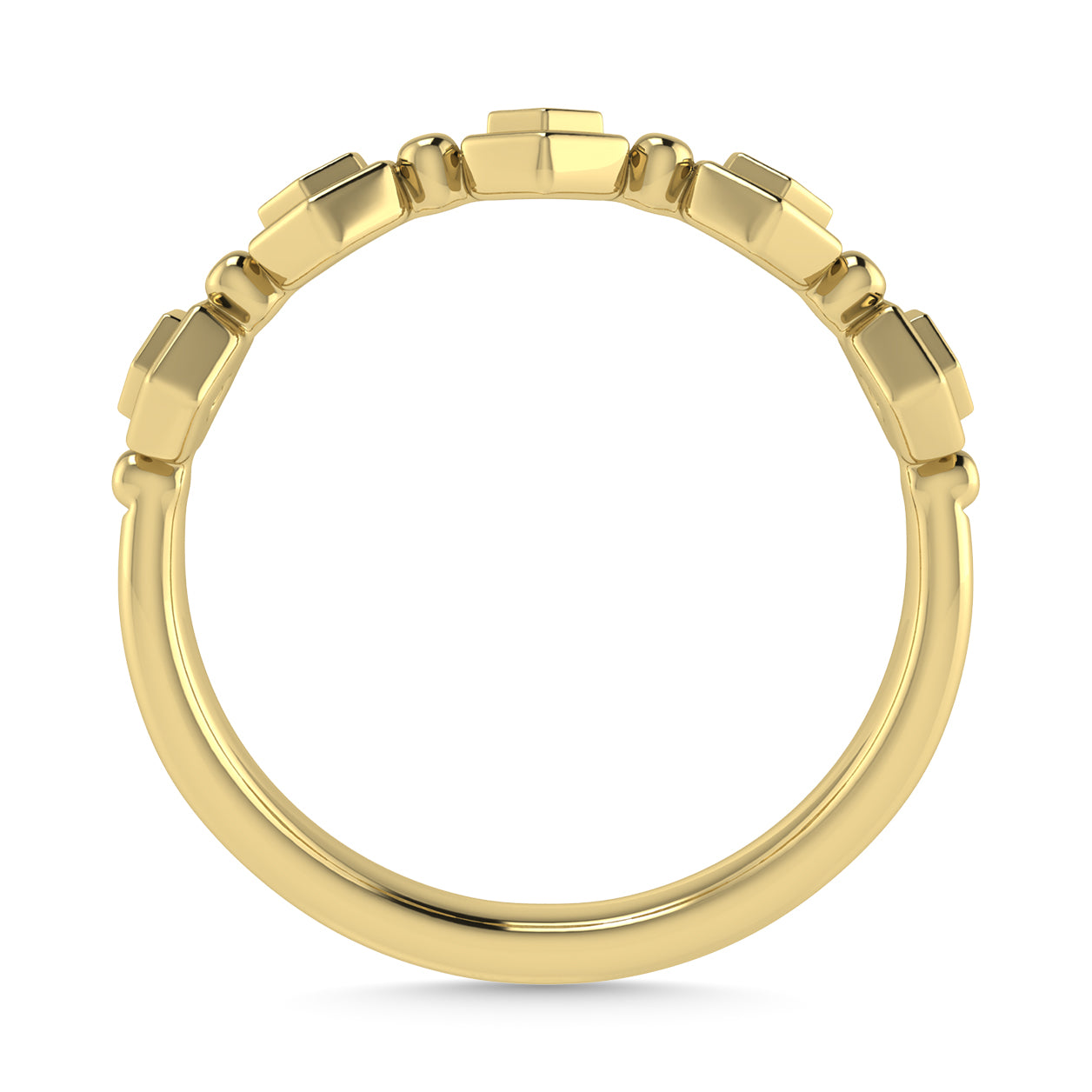 Diamond 1/8 Ct.Tw. Stack Band in 10K Yellow Gold