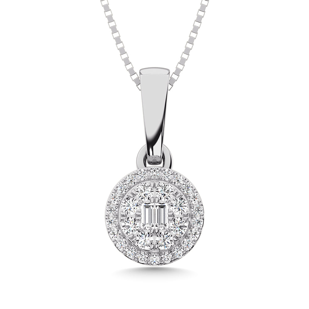 14K White Gold Diamond 1/3 Ct.Tw. Fashion Pendant