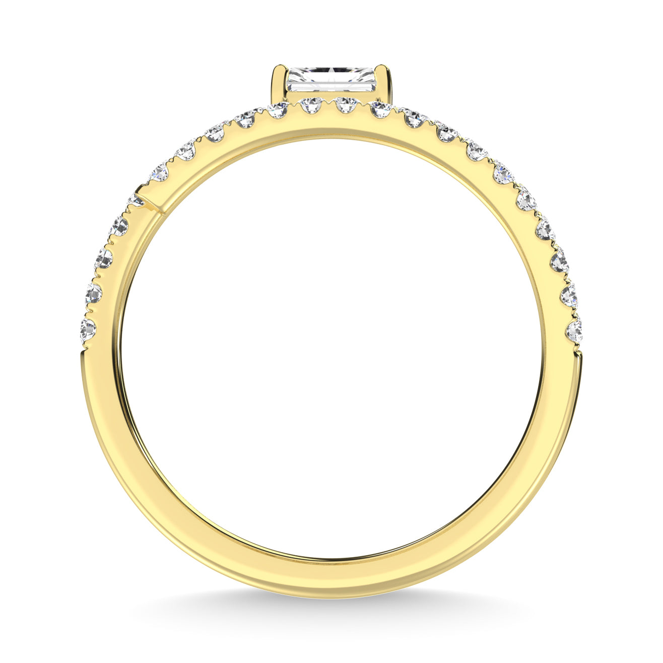 14K Yellow Gold Diamond 3/4 Ct.Tw. Fashion Ring