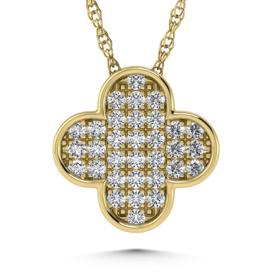 14K White Gold Diamond 1/20.Ct. Tw. Fashion Pendant