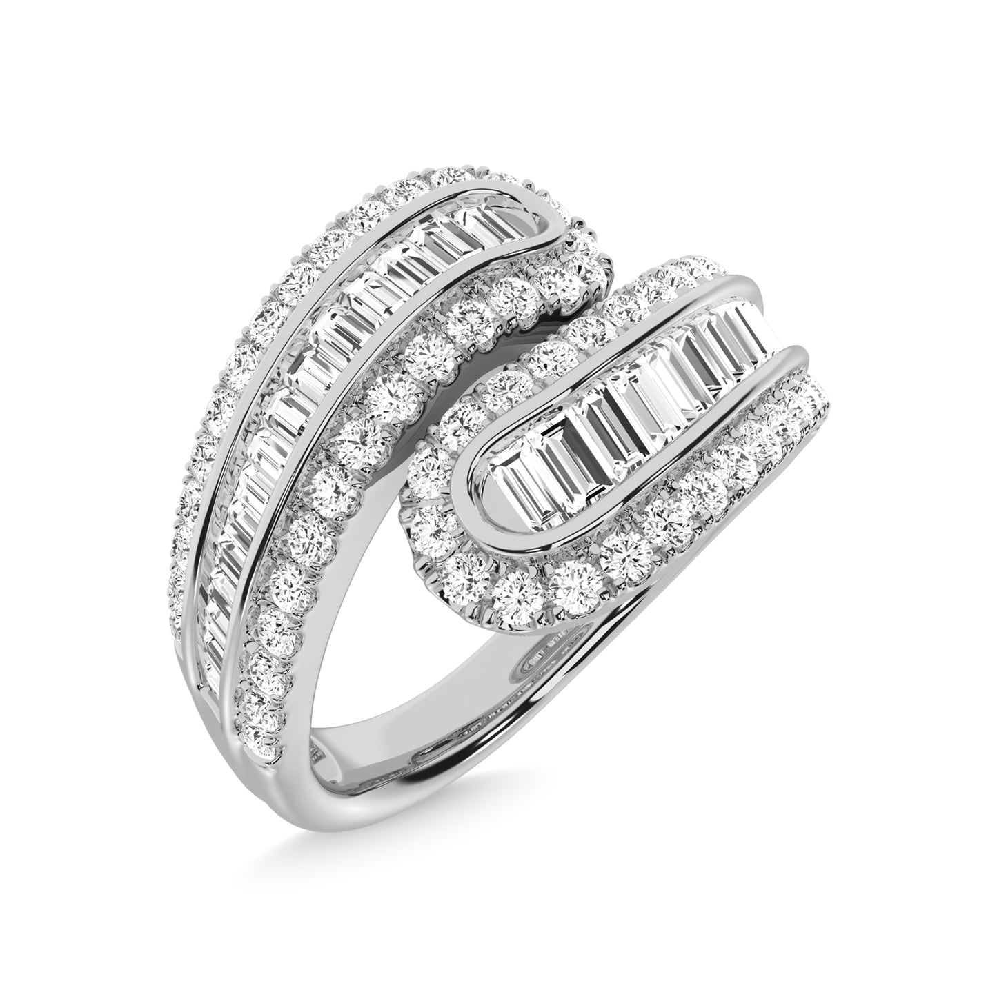 14K White Gold Diamond 1 1/8 Ct.Tw. Fashion Ring