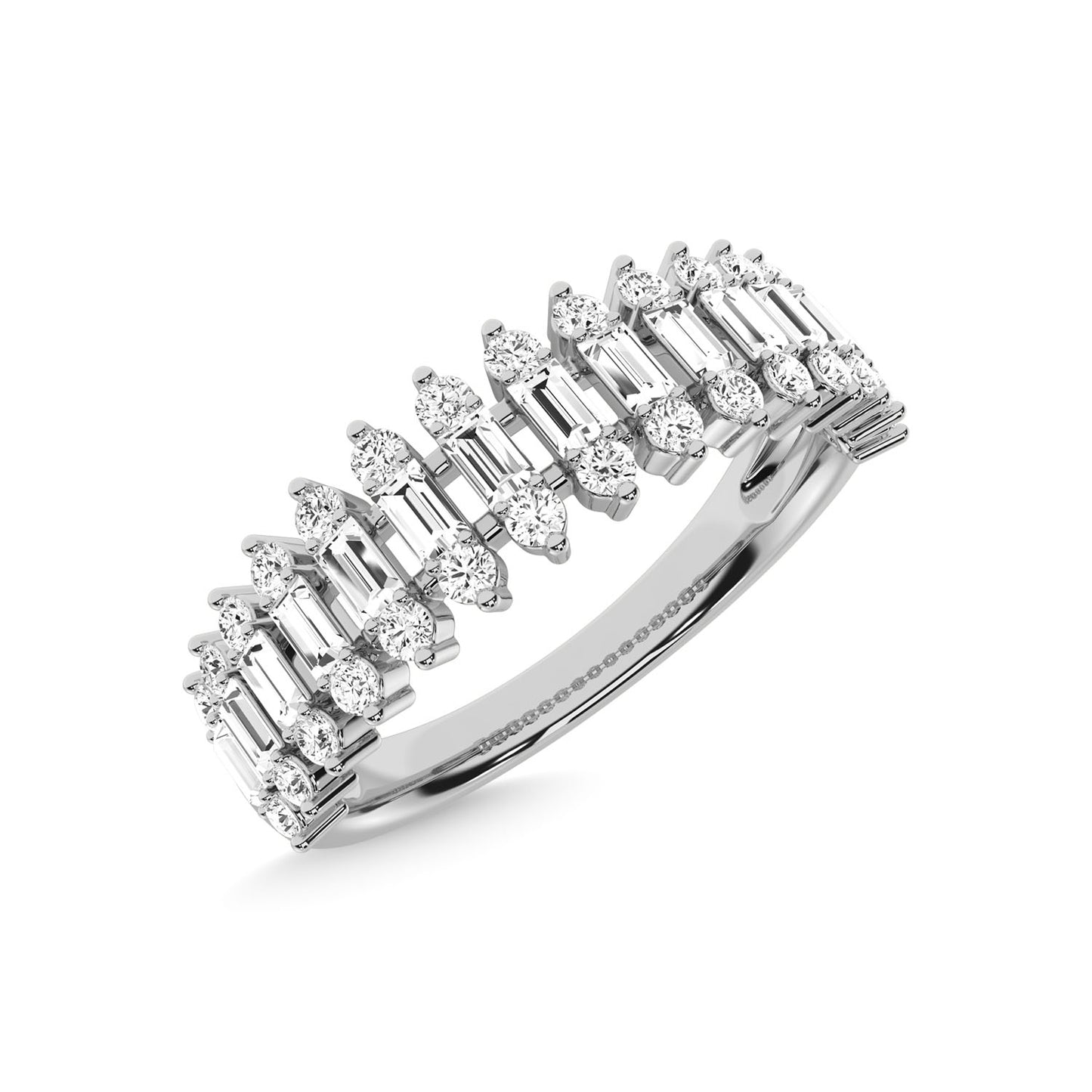 14K White Gold Diamond 1/2 Ct.Tw. Anniversary Ring