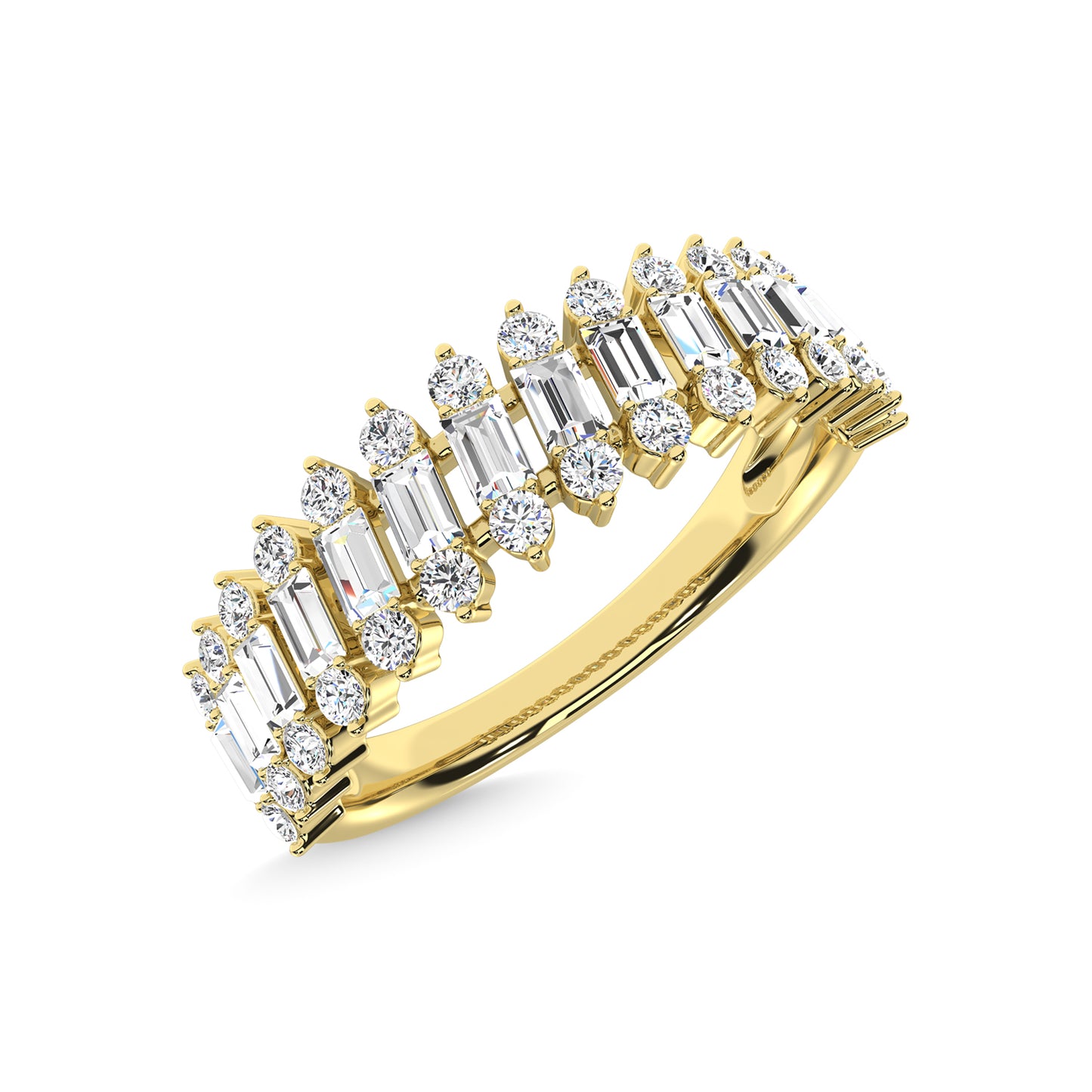 14K Yellow Gold Diamond 1/2 Ct.Tw. Anniversary Ring