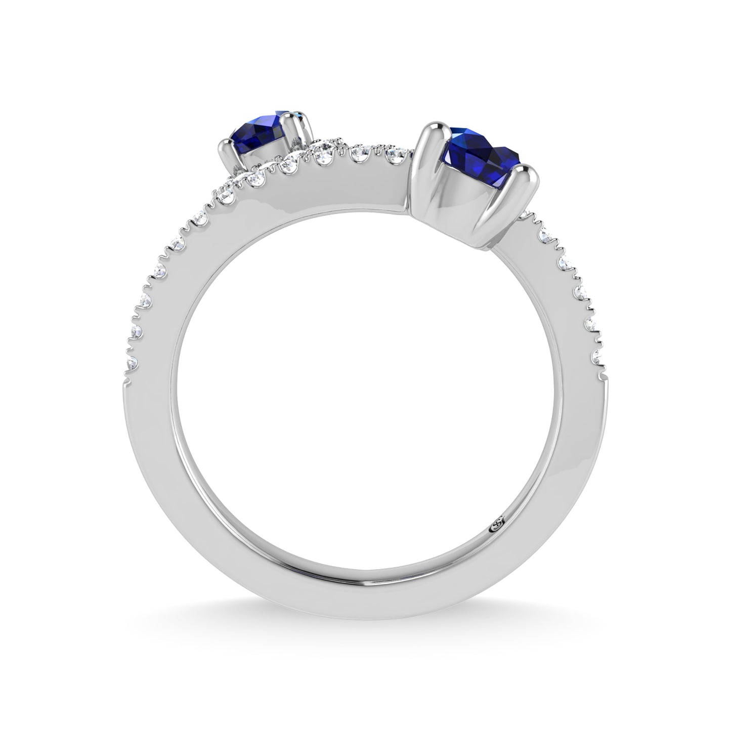 14K White Gold Diamond 7/8 Ct.Tw. Fashion Ring