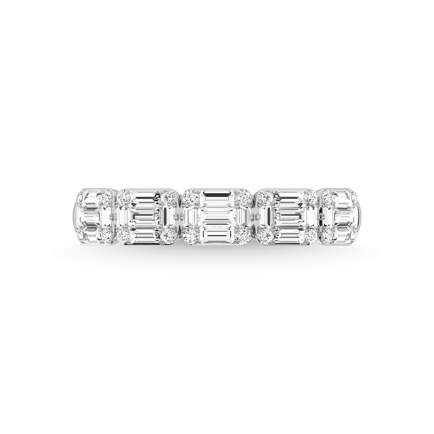 14K White Gold Diamond 5/8 Ct.Tw. Fashion Ring