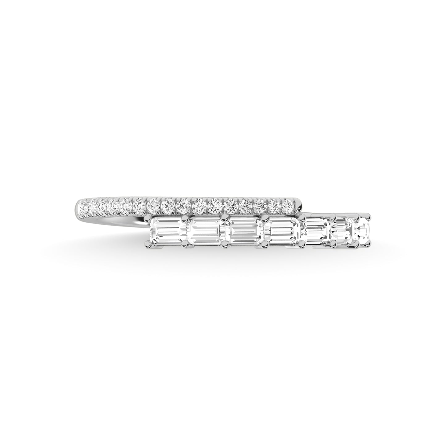 14K White Gold Diamond 1/3 Ct.Tw. Fashion Ring