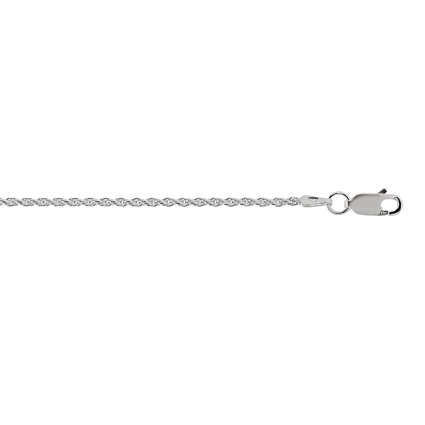 Silver 1.4mm Rope Chain