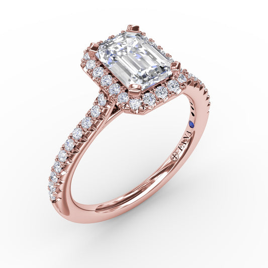 Flattering Emerald Cut Diamond Ring