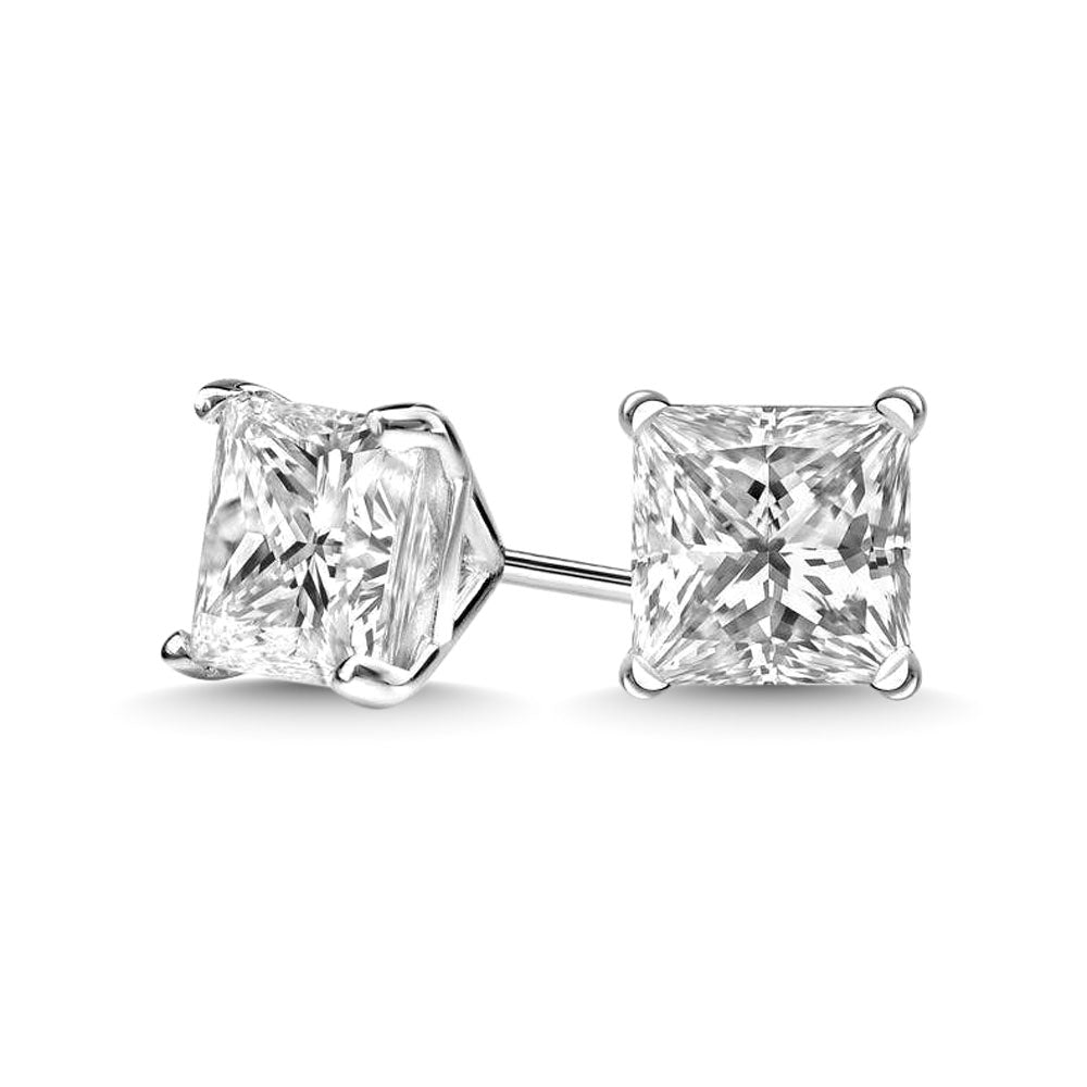 14K White Gold 1/3 Ct.Tw. Premium Diamond Stud Earrings